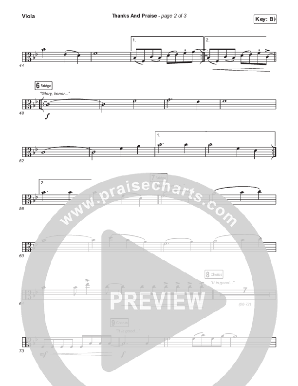 Thanks And Praise (Choral Anthem SATB) Viola (Songs From The Soil / Lucy Grimble / Philippa Hanna / Rich DiCas / Arr. Phil Nitz)