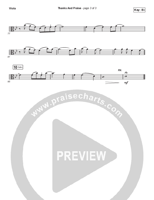 Thanks And Praise (Choral Anthem SATB) Viola (Songs From The Soil / Lucy Grimble / Philippa Hanna / Rich DiCas / Arr. Phil Nitz)