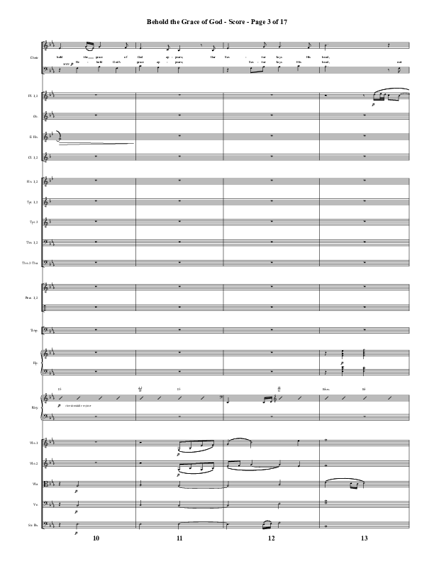 Behold The Grace Of God (to the tune Amazing Grace) (Choral Anthem SATB) Conductor's Score (Word Music Choral / Arr. J. Daniel Smith)
