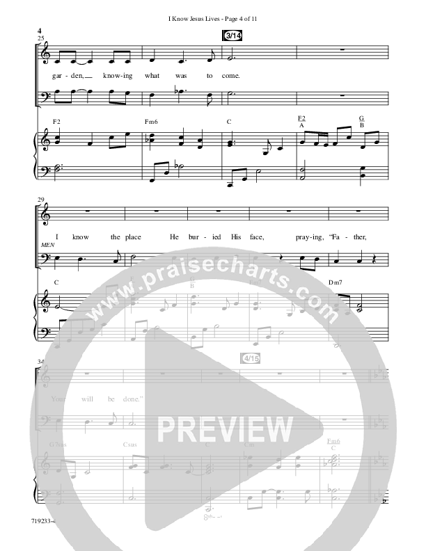 I Know Jesus Lives (Choral Anthem SATB) Anthem (SATB/Piano) (Word Music Choral / Arr. Marty Hamby)