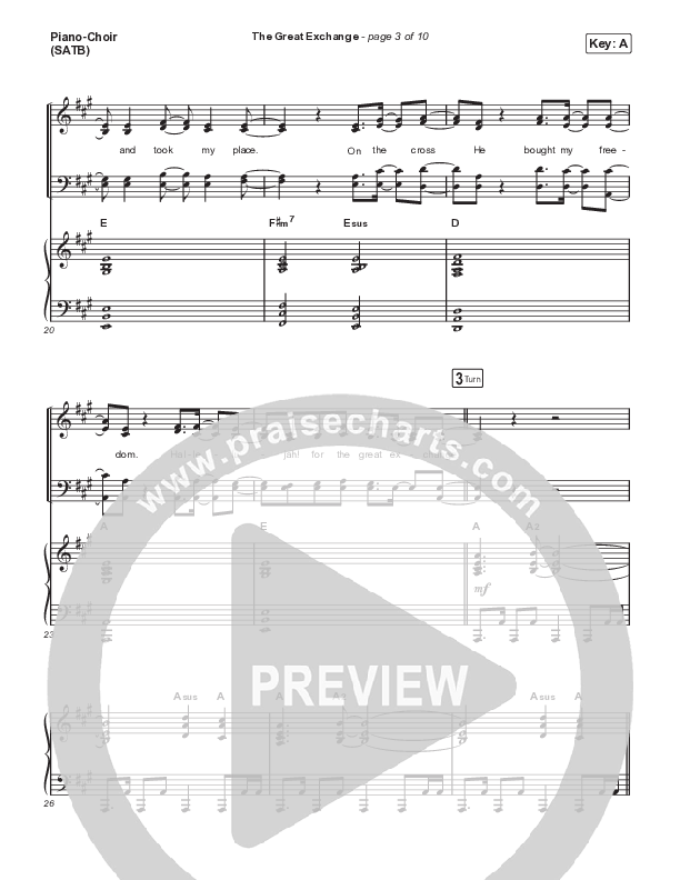 The Great Exchange (Live) Piano/Vocal Pack (Justin Tweito)