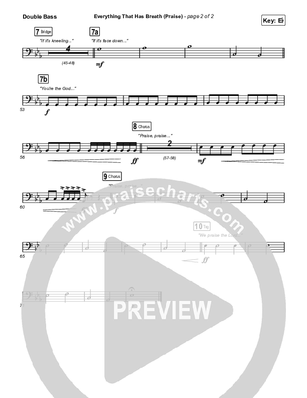 Everything That Has Breath (Praise) (Live) String Bass (Jesus Culture / Bryan Torwalt / Katie Torwalt)