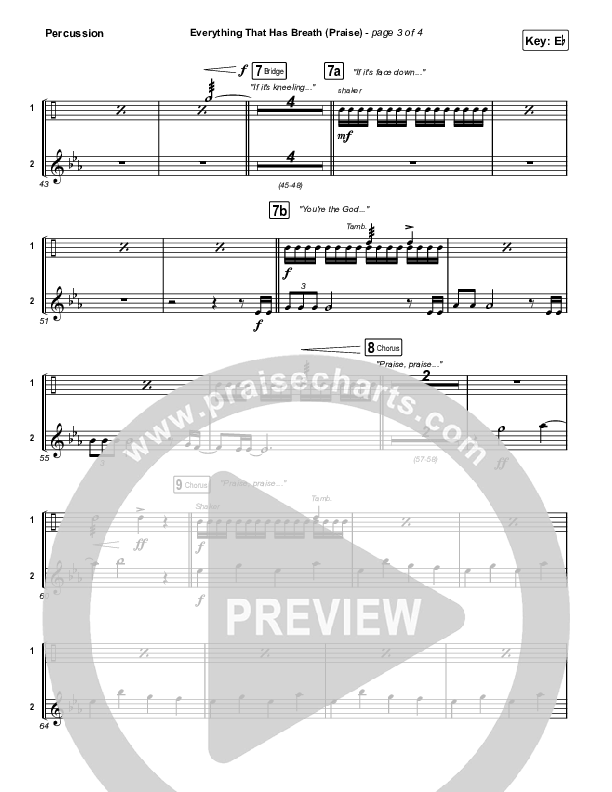 Everything That Has Breath (Praise) (Live) Percussion (Jesus Culture / Bryan Torwalt / Katie Torwalt)