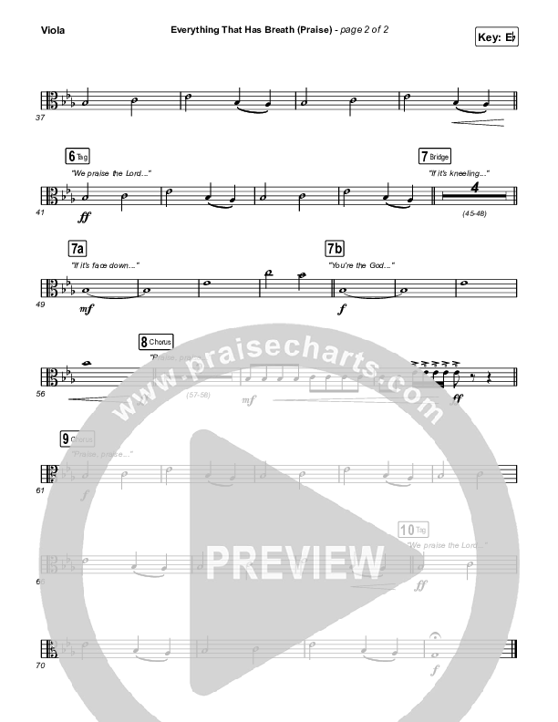 Everything That Has Breath (Praise) (Live) Viola (Jesus Culture / Bryan Torwalt / Katie Torwalt)