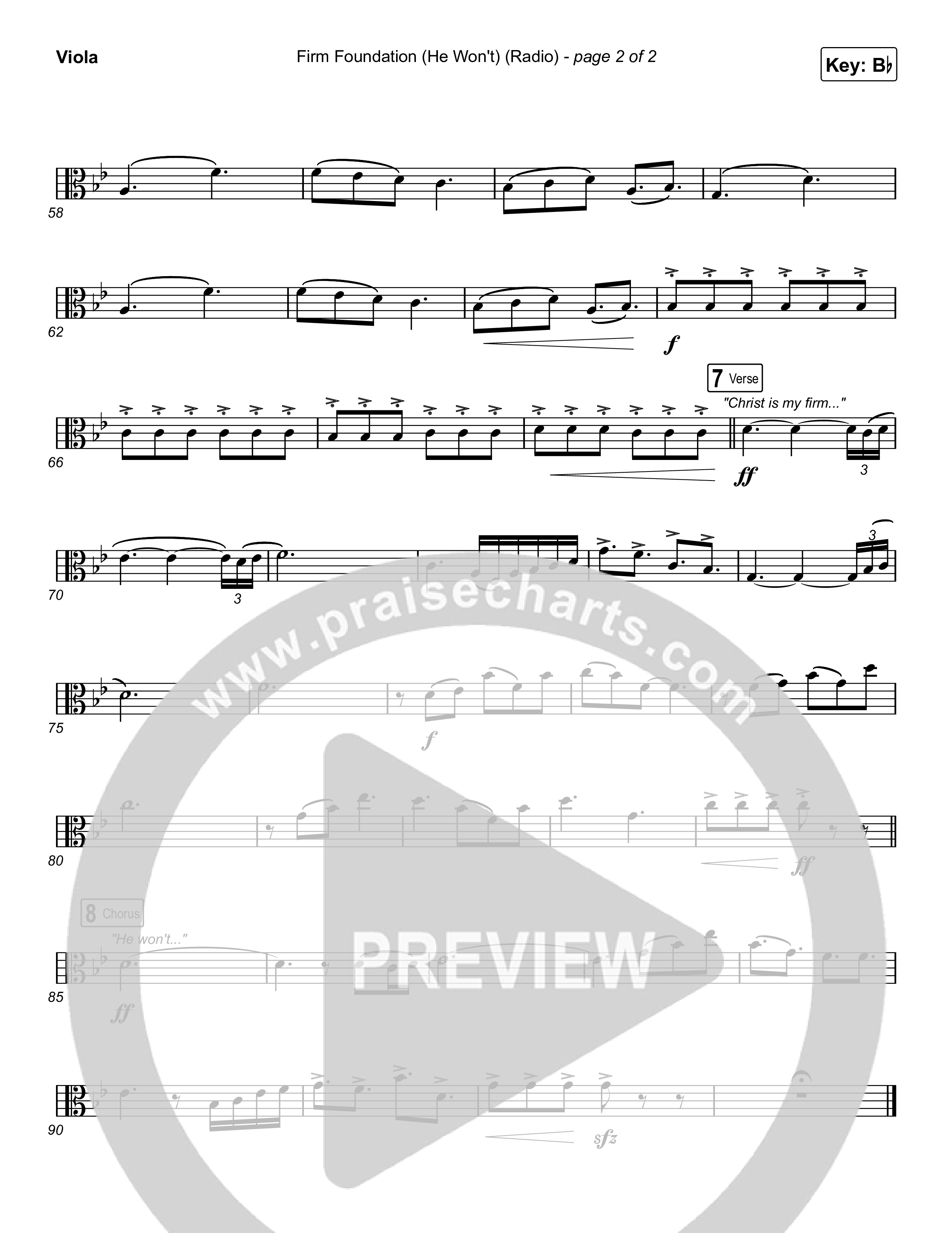 Firm Foundation (He Won't) (Radio) Viola (Cody Carnes)