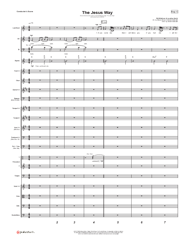 The Jesus Way (Choral Anthem SATB) Conductor's Score (Phil Wickham / Arr. Mason Brown)