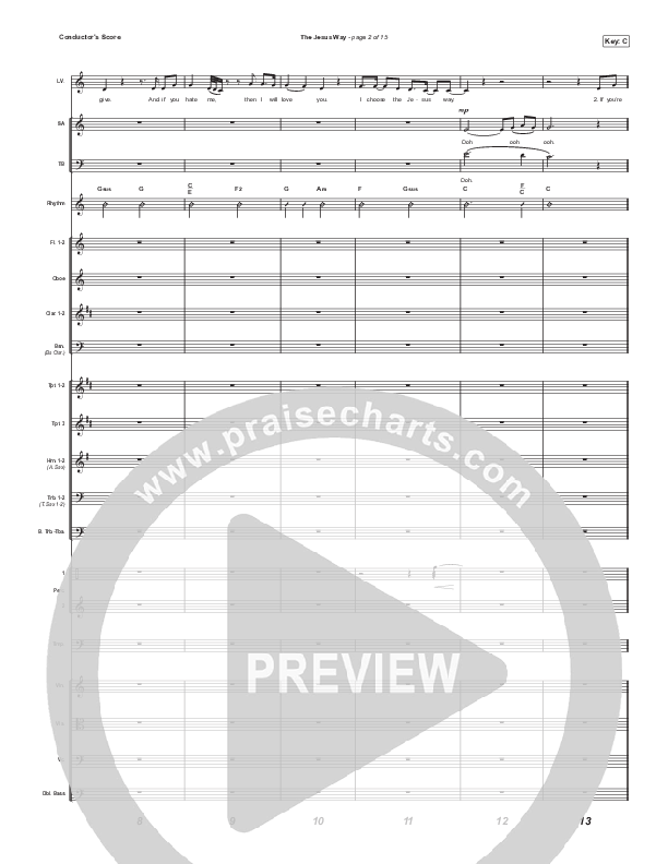 The Jesus Way (Choral Anthem SATB) Orchestration (Phil Wickham / Arr. Mason Brown)