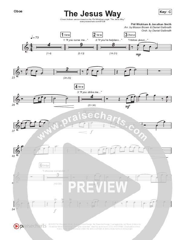 The Jesus Way (Choral Anthem SATB) Wind Pack (Phil Wickham / Arr. Mason Brown)