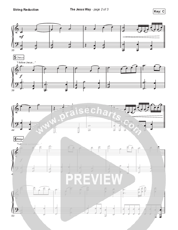 The Jesus Way (Choral Anthem SATB) String Reduction (Phil Wickham / Arr. Mason Brown)