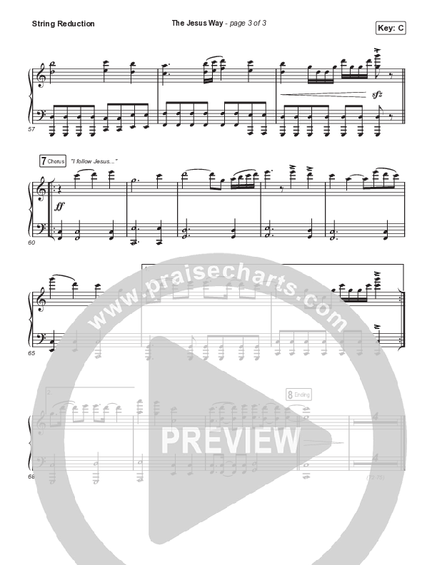 The Jesus Way (Choral Anthem SATB) String Reduction (Phil Wickham / Arr. Mason Brown)