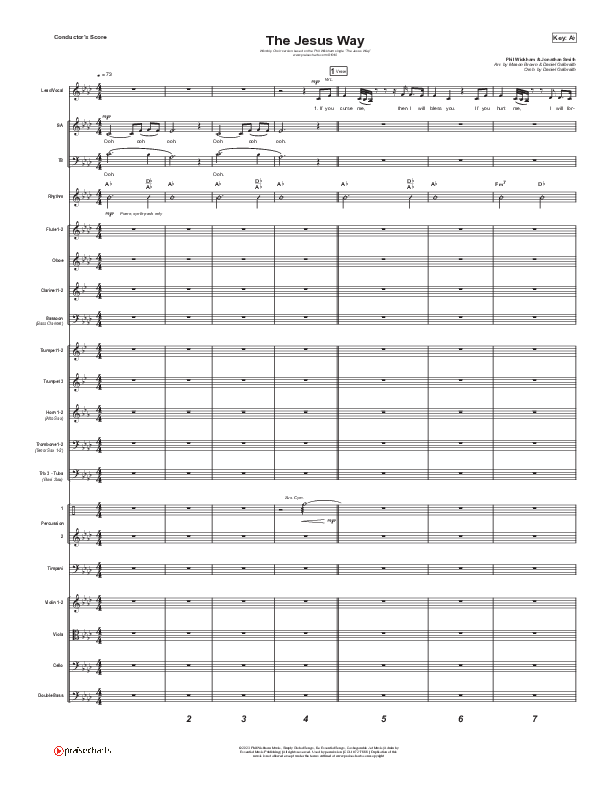 The Jesus Way (Worship Choir/SAB) Orchestration (No Vocals) (Phil Wickham / Arr. Mason Brown)