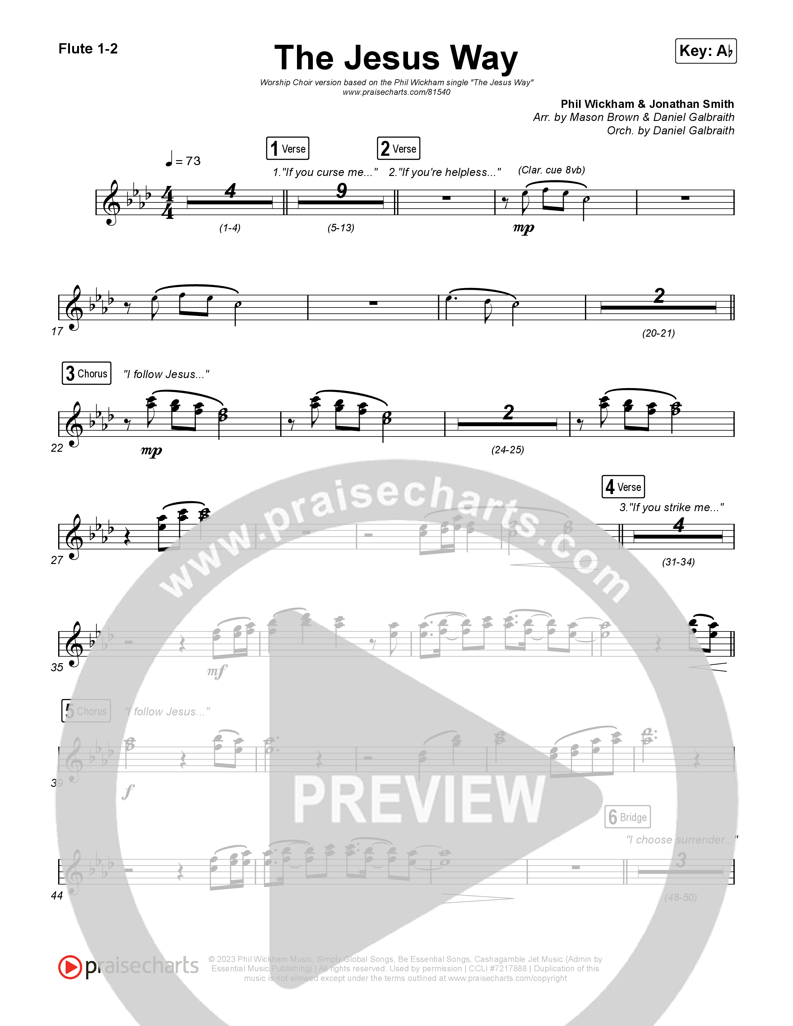 The Jesus Way (Worship Choir/SAB) Wind Pack (Phil Wickham / Arr. Mason Brown)