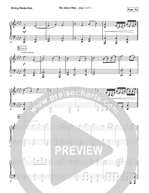 The Jesus Way (Unison/2-Part) String Reduction (Phil Wickham / Arr. Mason Brown)