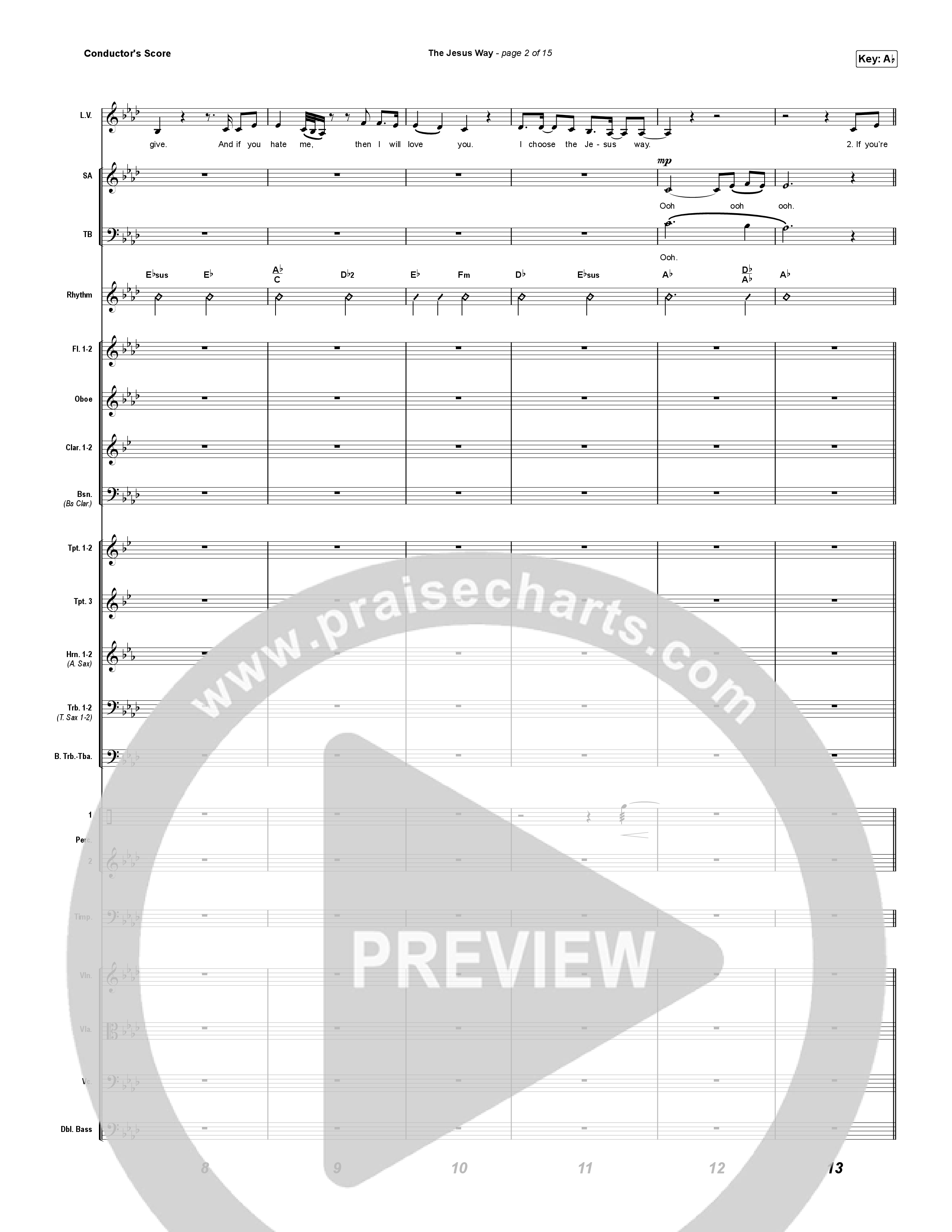 The Jesus Way (Sing It Now) Orchestration (Phil Wickham / Arr. Mason Brown)