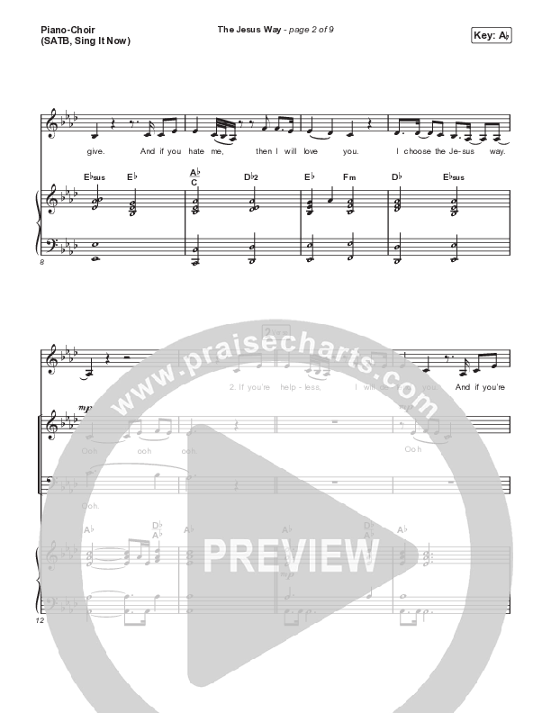 The Jesus Way (Sing It Now) Piano/Choir (SATB) (Phil Wickham / Arr. Mason Brown)