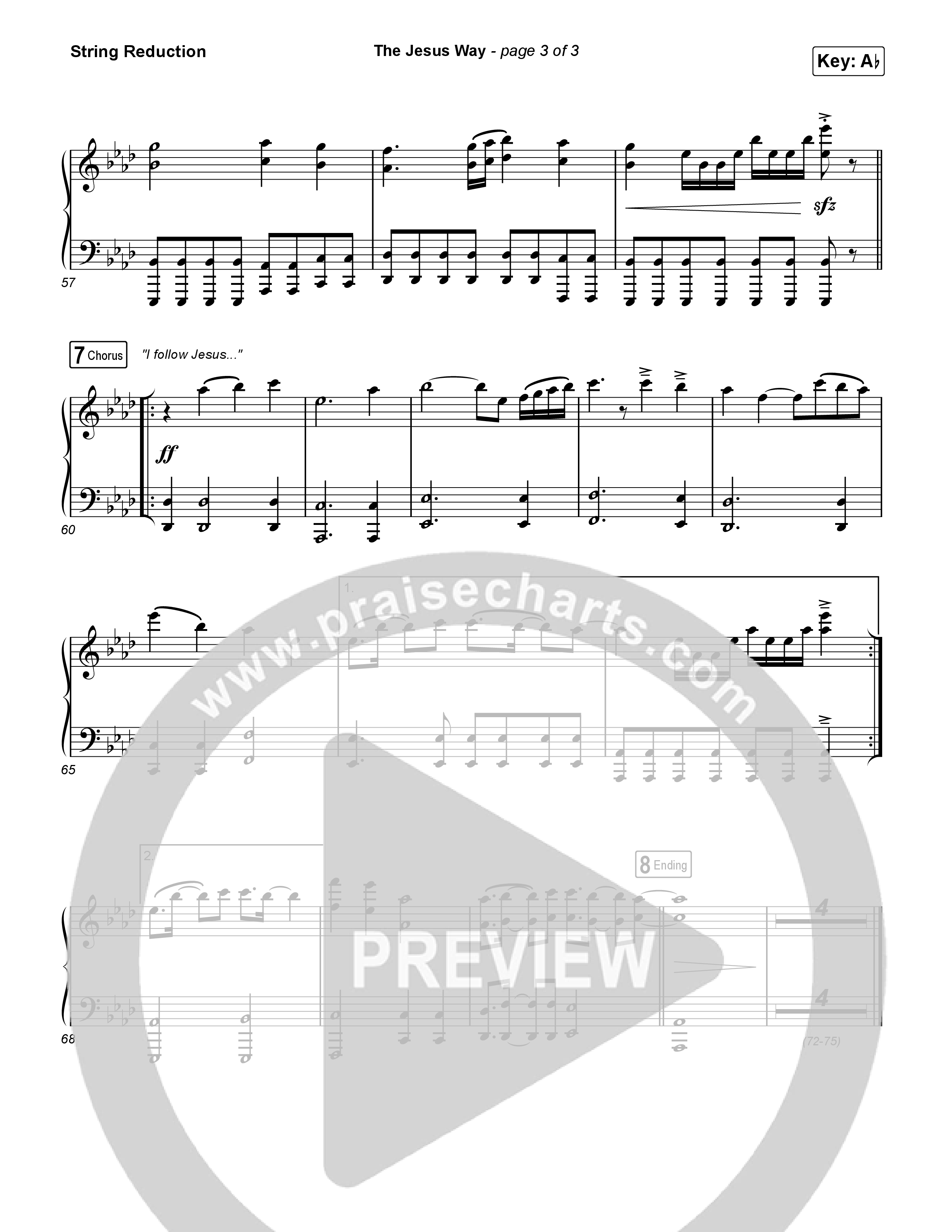 The Jesus Way (Sing It Now) String Reduction (Phil Wickham / Arr. Mason Brown)