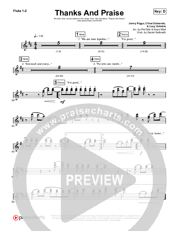 Thanks And Praise (Worship Choir/SAB) Wind Pack (Songs From The Soil / Lucy Grimble / Philippa Hanna / Rich DiCas / Arr. Phil Nitz)