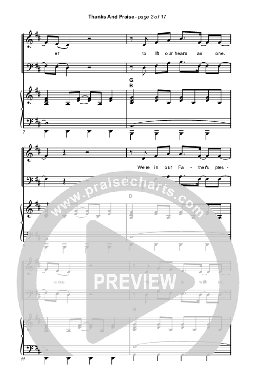 Thanks And Praise (Worship Choir/SAB) Octavo (SAB & Pno) (Songs From The Soil / Lucy Grimble / Philippa Hanna / Rich DiCas / Arr. Phil Nitz)