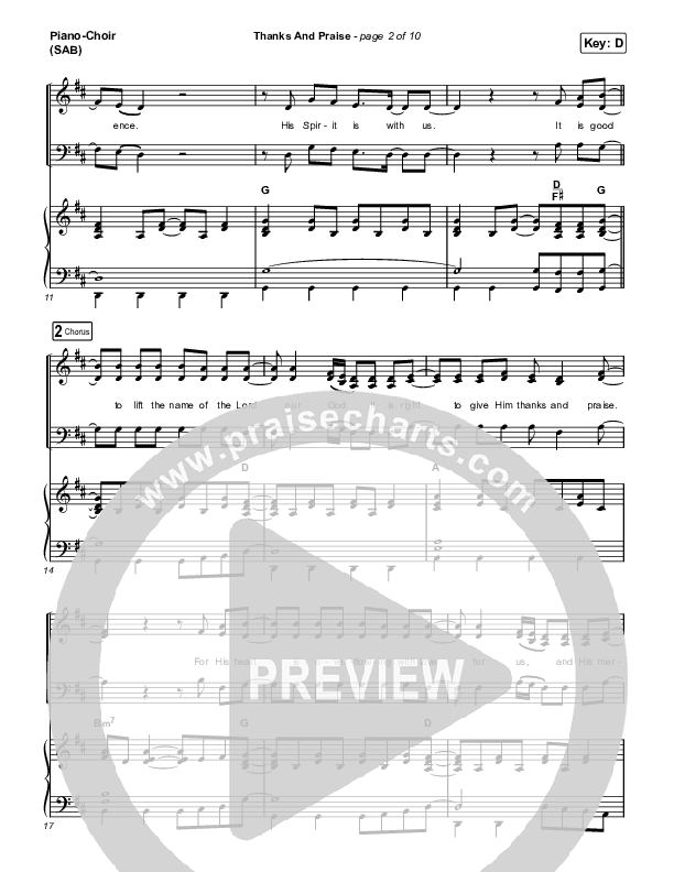 Thanks And Praise (Worship Choir/SAB) Piano/Choir (SAB) (Songs From The Soil / Lucy Grimble / Philippa Hanna / Rich DiCas / Arr. Phil Nitz)
