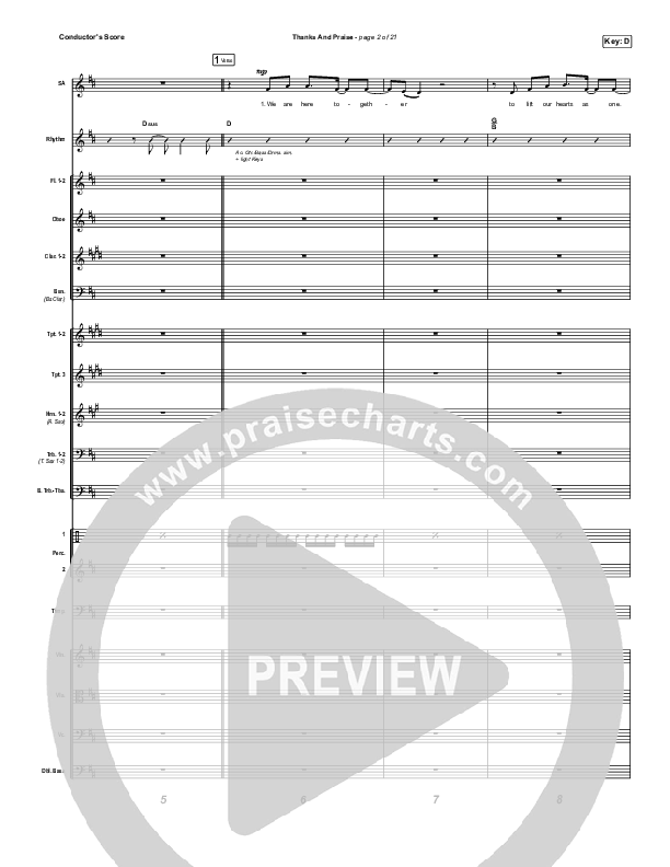 Thanks And Praise (Unison/2-Part) Conductor's Score (Songs From The Soil / Lucy Grimble / Philippa Hanna / Rich DiCas / Arr. Phil Nitz)