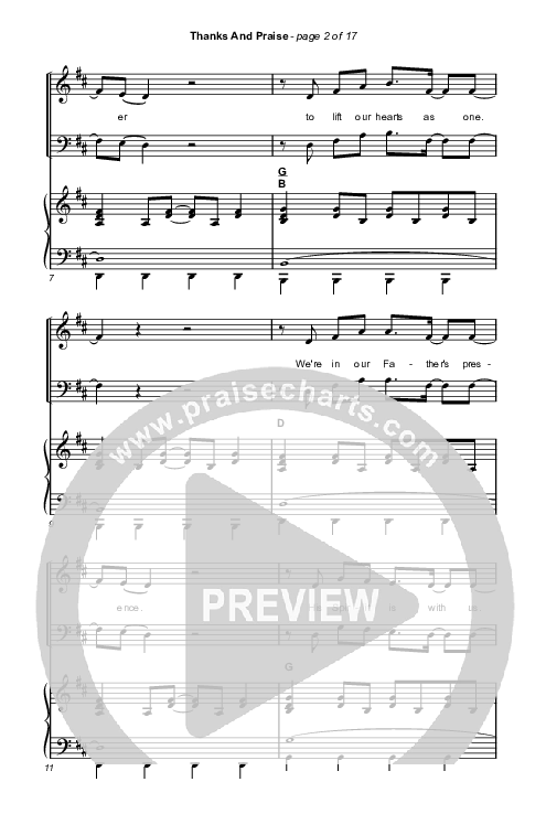 Thanks And Praise (Sing It Now) Octavo (SATB & Pno) (Songs From The Soil / Lucy Grimble / Philippa Hanna / Rich DiCas / Arr. Phil Nitz)