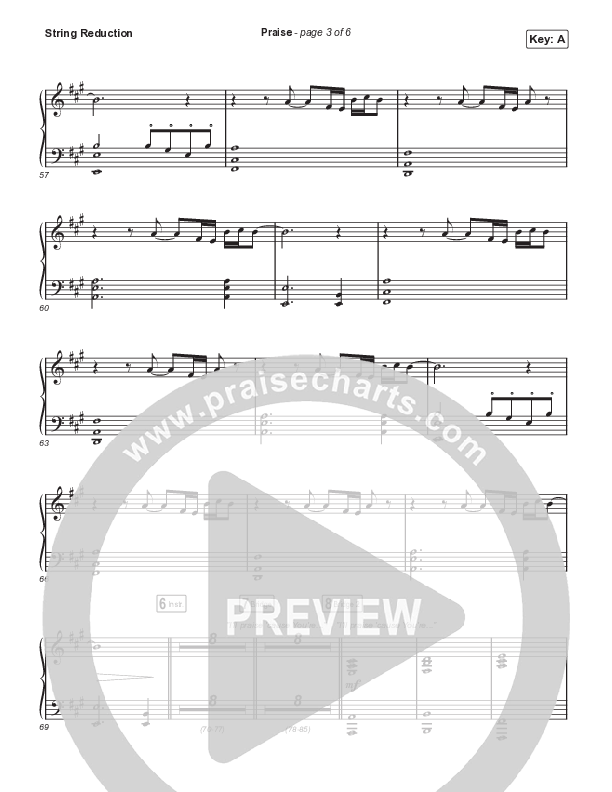 Praise (Choral Anthem SATB) String Reduction (Elevation Worship / Chris Brown / Brandon Lake / Chandler Moore / Arr. Mason Brown)