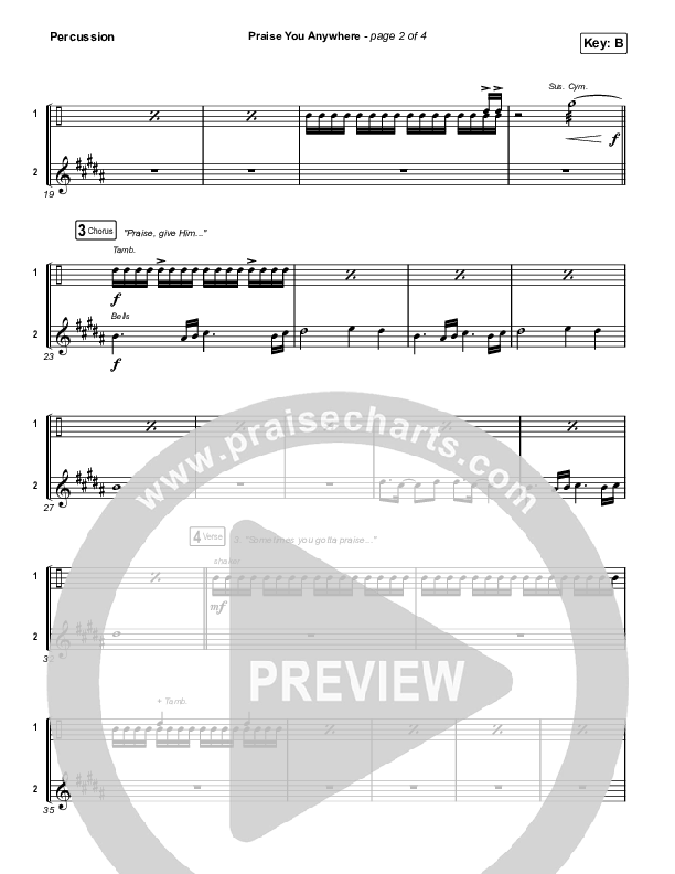 Praise You Anywhere Percussion (Brandon Lake)