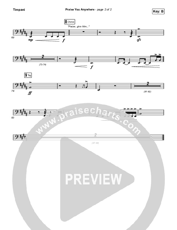 Praise You Anywhere Timpani (Brandon Lake)