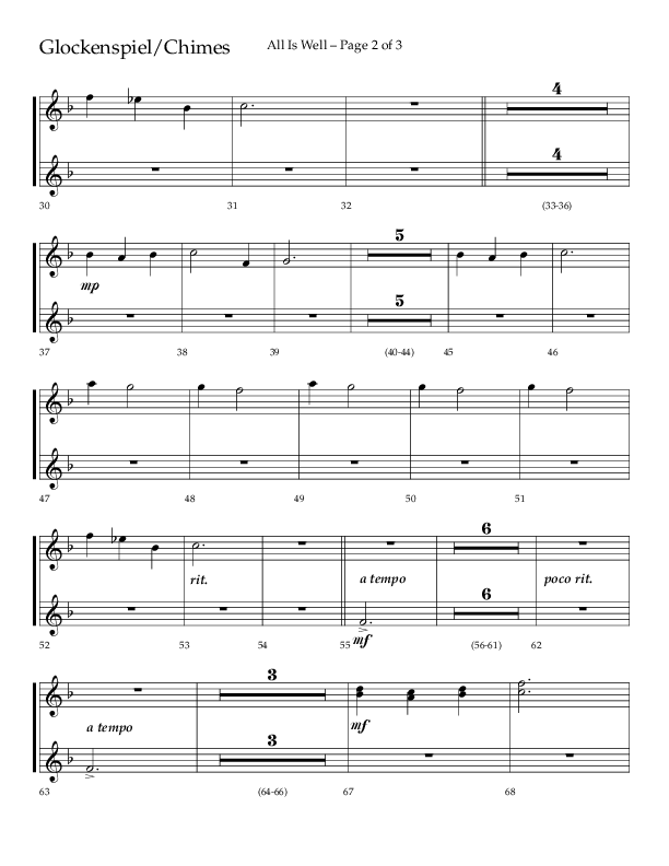 All Is Well (Choral Anthem SATB) Chimes/Glockenspiel (Lifeway Choral / Arr. John Bolin)