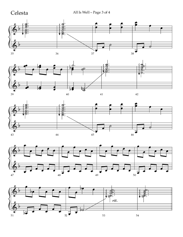 All Is Well (Choral Anthem SATB) Percussion (Lifeway Choral / Arr. John Bolin)