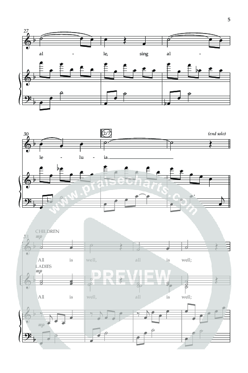 All Is Well (Choral Anthem SATB) Anthem (SATB/Piano) (Lifeway Choral / Arr. John Bolin)