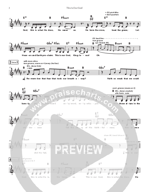 This Is Our God (Kids) Lead Sheet Melody (Doorpost Songs)