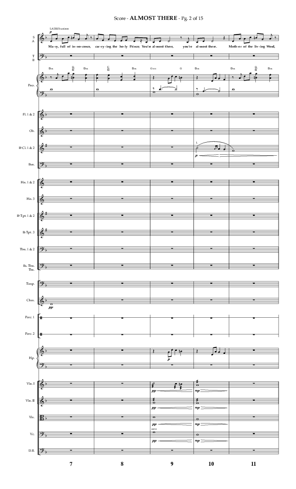 Almost There (Choral Anthem SATB) Conductor's Score (Arr. Phillip Keveren / Lifeway Choral)