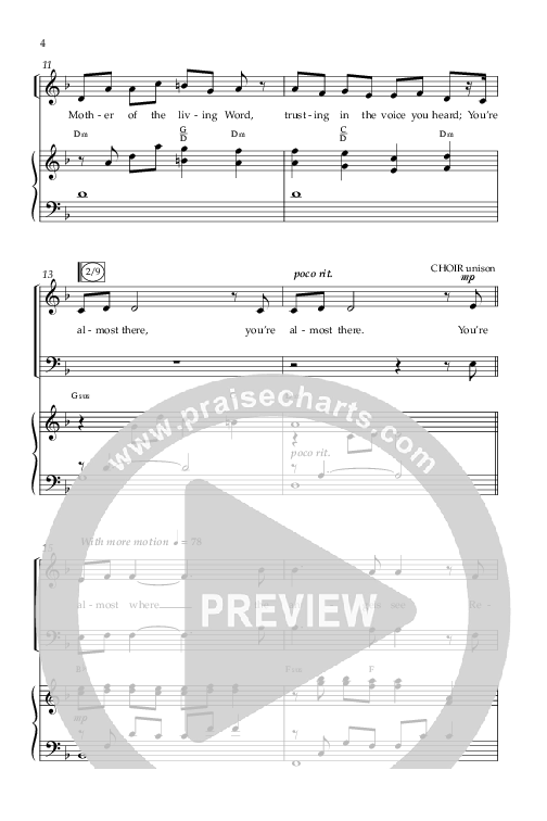Almost There (Choral Anthem SATB) Anthem (SATB/Piano) (Arr. Phillip Keveren / Lifeway Choral)