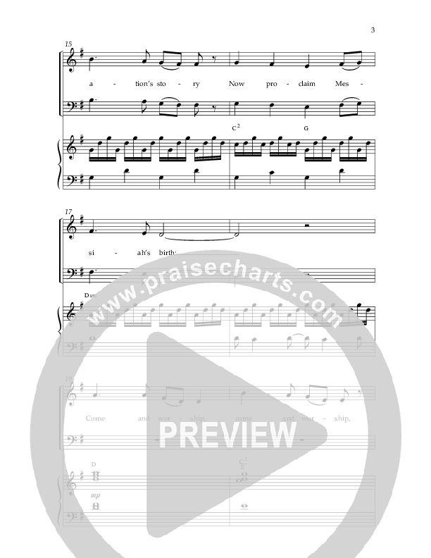 Angels From The Realms Of Glory (Choral Anthem SATB) Anthem (SATB/Piano) (Lifeway Choral)