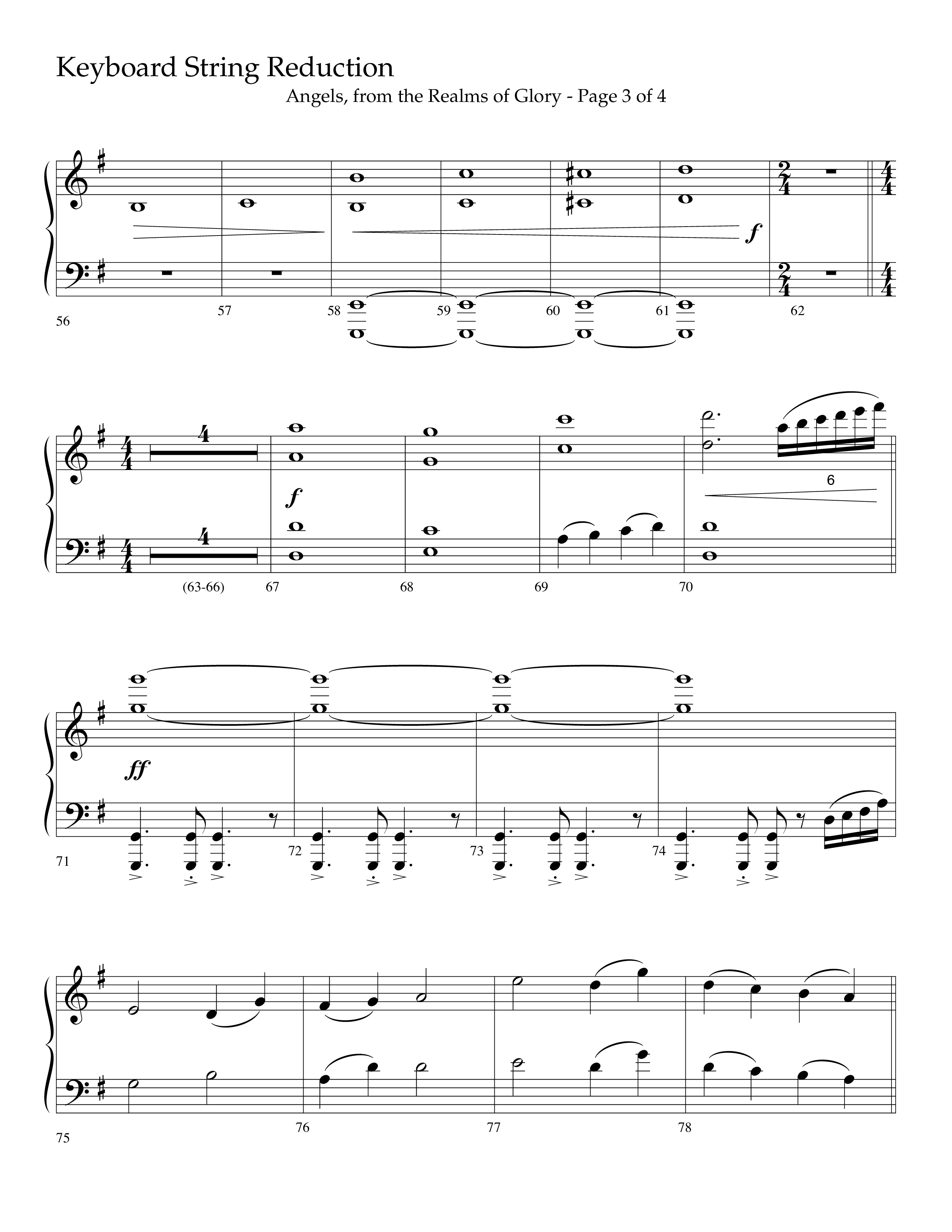 Angels From The Realms Of Glory (Choral Anthem SATB) String Reduction (Lifeway Choral)