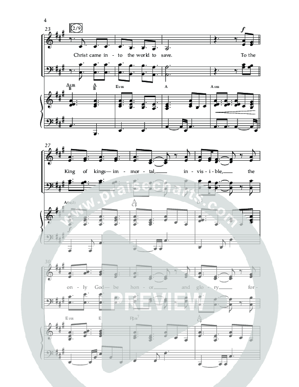 Christ Came Into The World To Save (Choral Anthem SATB) Anthem (SATB/Piano) (Arr. Cliff Duren / Lifeway Choral)