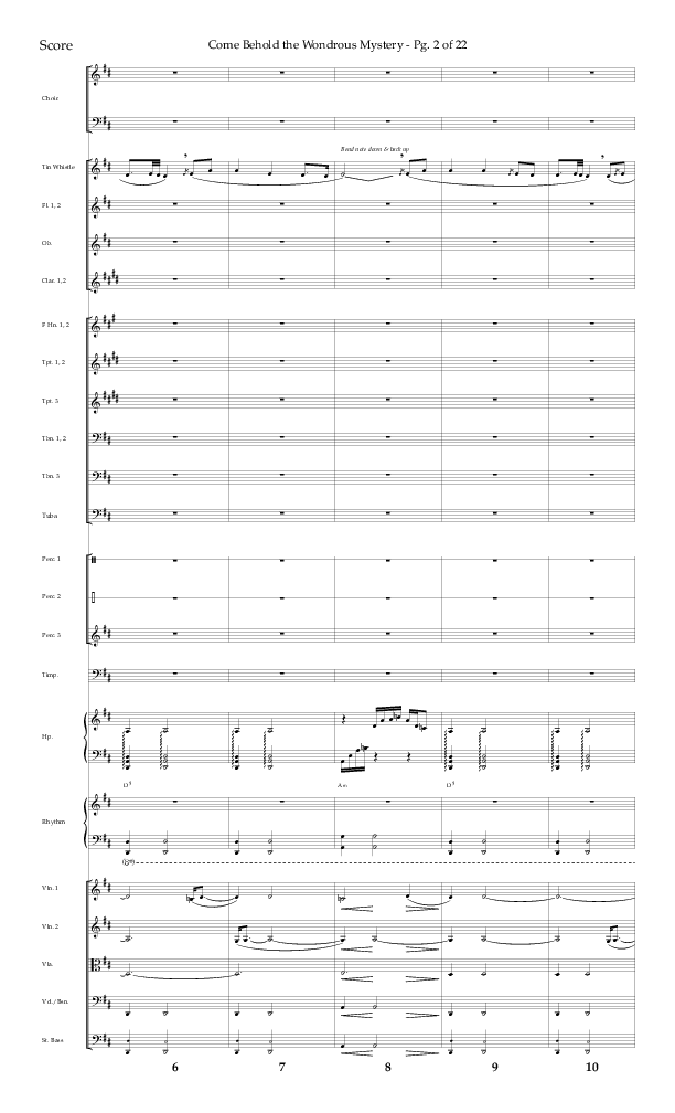 Come Behold The Wondrous Mystery (Choral Anthem SATB) Orchestration (Arr. Daniel Semsen / Lifeway Choral)