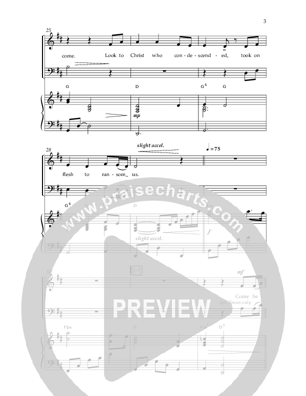 Come Behold The Wondrous Mystery (Choral Anthem SATB) Anthem (SATB/Piano) (Arr. Daniel Semsen / Lifeway Choral)