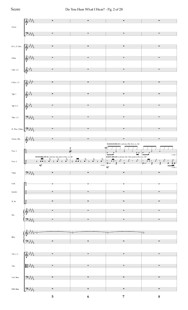 Do You Hear What I Hear (Choral Anthem SATB) Conductor's Score (Lifeway Choral / Arr. David Wise)