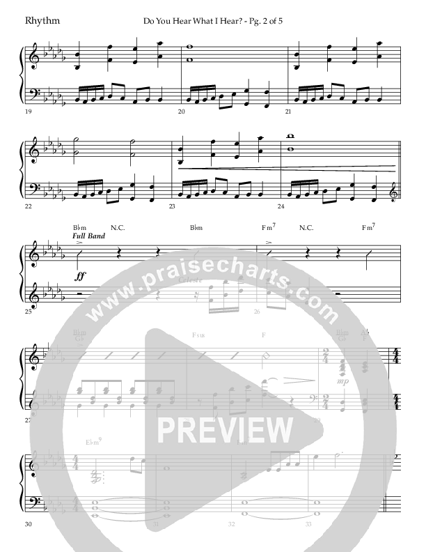Do You Hear What I Hear (Choral Anthem SATB) Lead Melody & Rhythm (Lifeway Choral / Arr. David Wise)