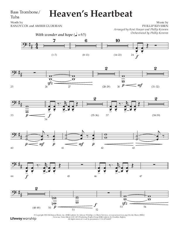 Heaven's Heartbeat (Choral Anthem SATB) Orchestration (Lifeway Choral / Arr. Kent Hooper / Arr. Phillip Keveren)
