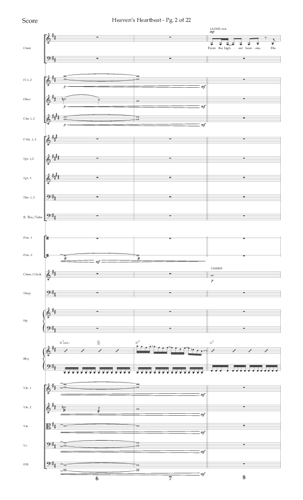 Heaven's Heartbeat (Choral Anthem SATB) Conductor's Score (Lifeway Choral / Arr. Kent Hooper / Arr. Phillip Keveren)