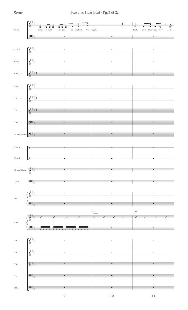 Heaven's Heartbeat (Choral Anthem SATB) Conductor's Score (Lifeway Choral / Arr. Kent Hooper / Arr. Phillip Keveren)