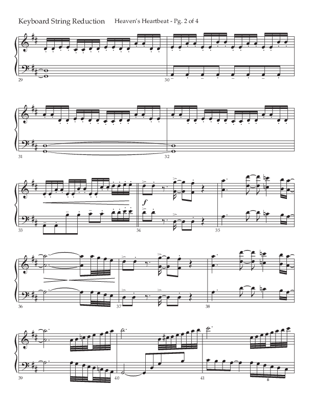 Heaven's Heartbeat (Choral Anthem SATB) String Reduction (Lifeway Choral / Arr. Kent Hooper / Arr. Phillip Keveren)