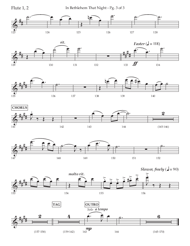 In Bethlehem That Night (Choral Anthem SATB) Flute 1/2 (Arr. Russell Mauldin / Lifeway Choral)