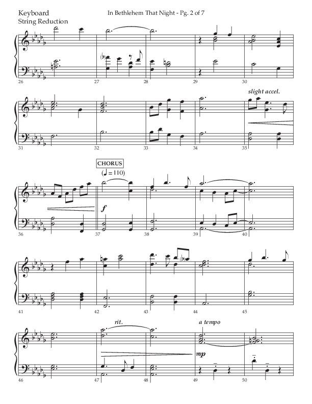 In Bethlehem That Night (Choral Anthem SATB) String Reduction (Arr. Russell Mauldin / Lifeway Choral)