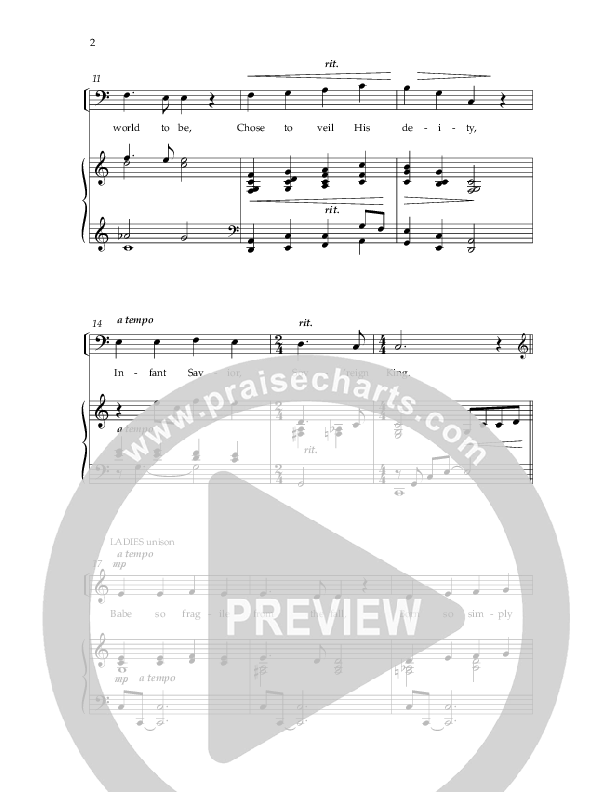 Infant Savior Sovereign King (Choral Anthem SATB) Anthem (SATB/Piano) (Arr. Phillip Keveren / Lifeway Choral)