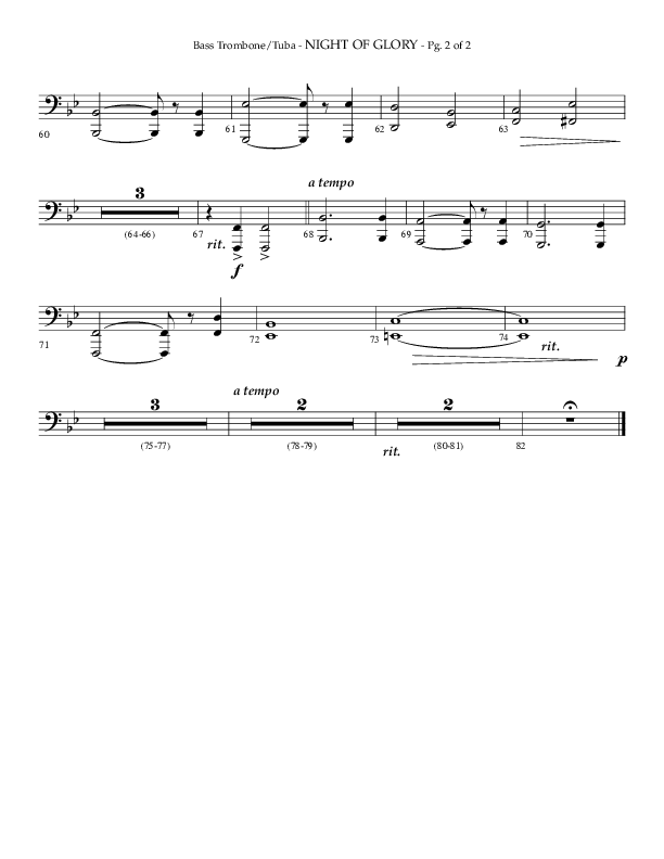 Night of Glory (Choral Anthem SATB) Orchestration (Arr. Phillip Keveren / Lifeway Choral)