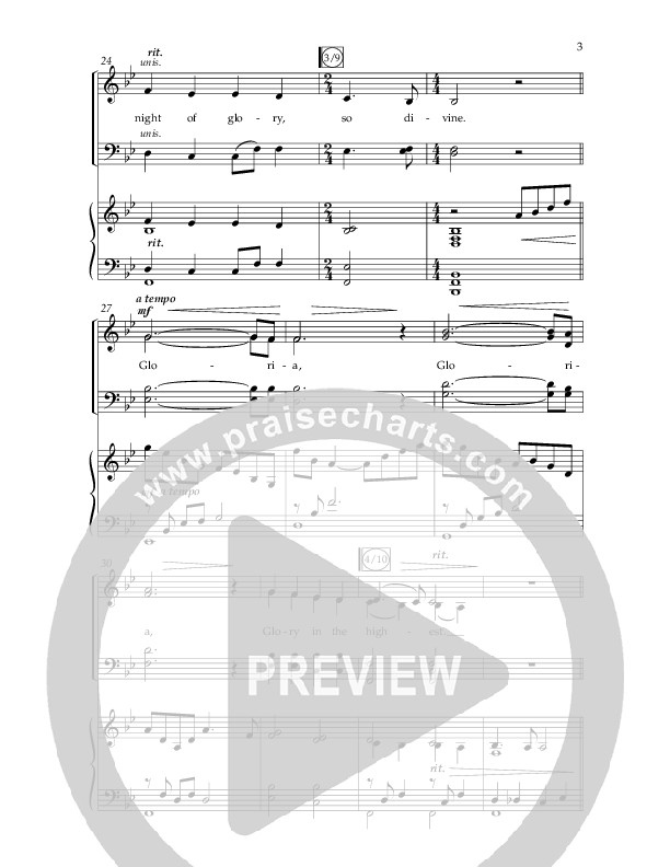 Night of Glory (Choral Anthem SATB) Anthem (SATB/Piano) (Arr. Phillip Keveren / Lifeway Choral)
